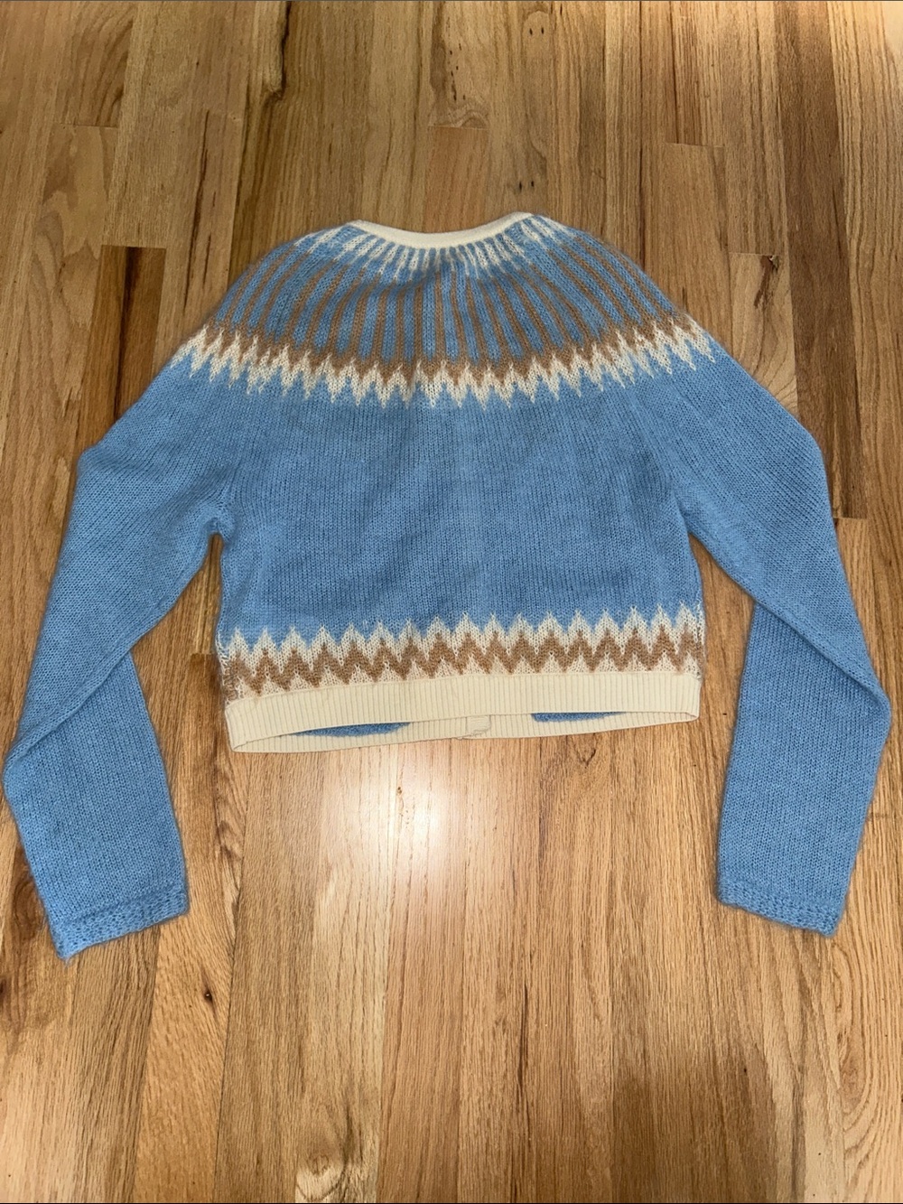 J. Crew Fair Isle cardigan sweater in brushed yarn - Picture 4 of 4